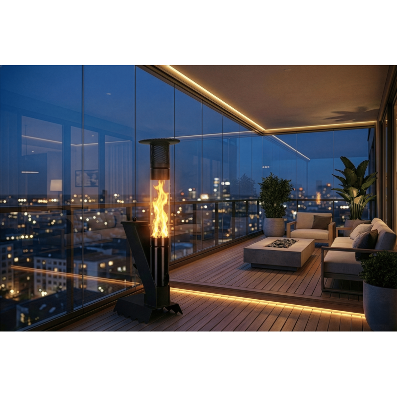 SF011 Peletli Mini Balkon Sobası
