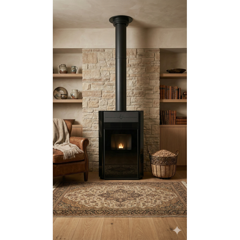 SE03 Elektrikli Fanlı Pelet (Black Seri)