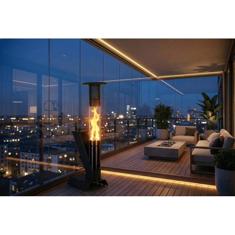 SF011 Peletli Mini Balkon Sobası